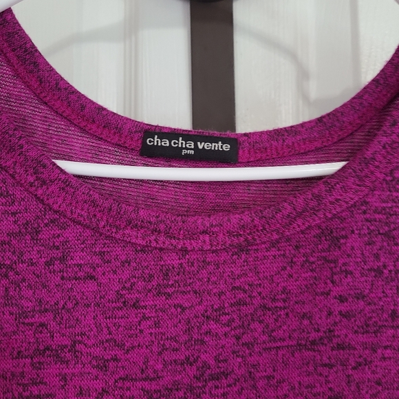 Cha Cha Vente Woman's Long Sleeve Blouse, Size: PM Color: Purple - Picture 5 of 14